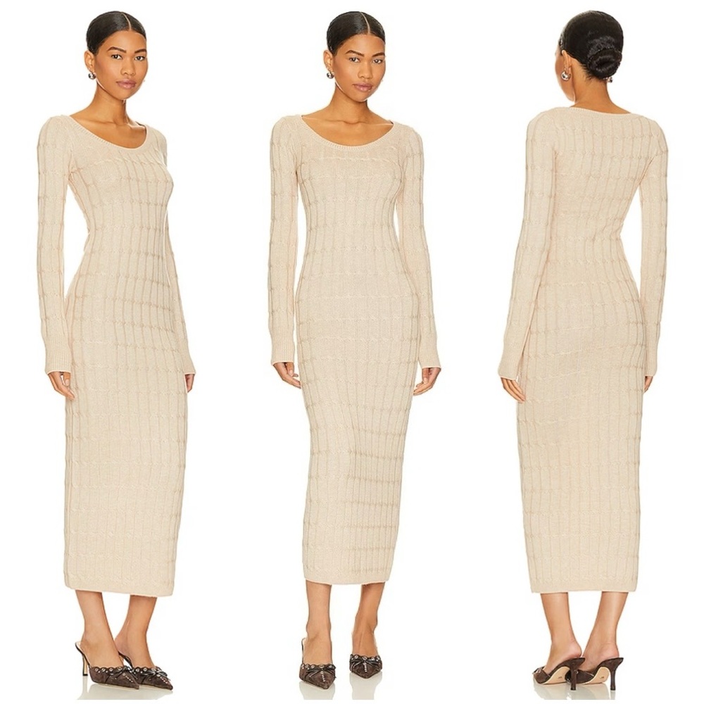 $228 L'ACADEMIE CABLE KNIT MAXI LAGENCE REVOLVE ANINE BING MARIANNA HEWITT ZARA